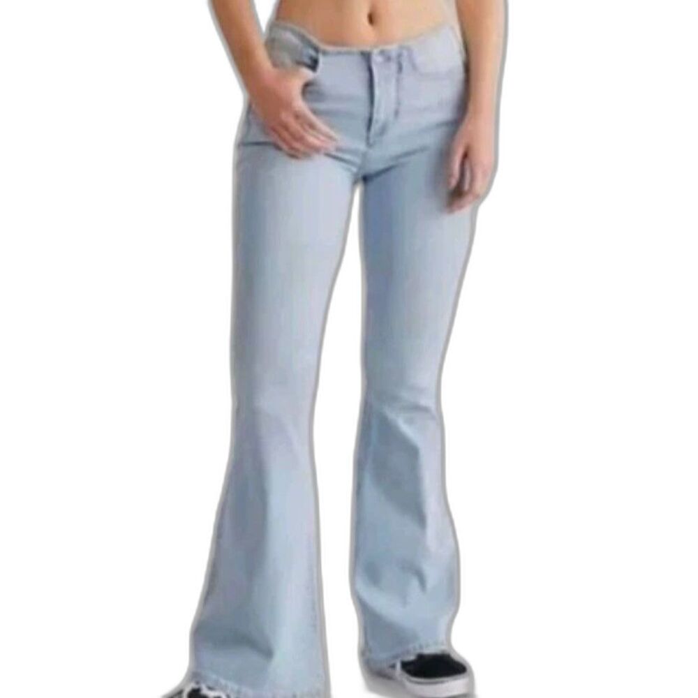 WE THE FREE CRVY Bell Bottom Flared Light Denim Denim Jeans Womens Size 30